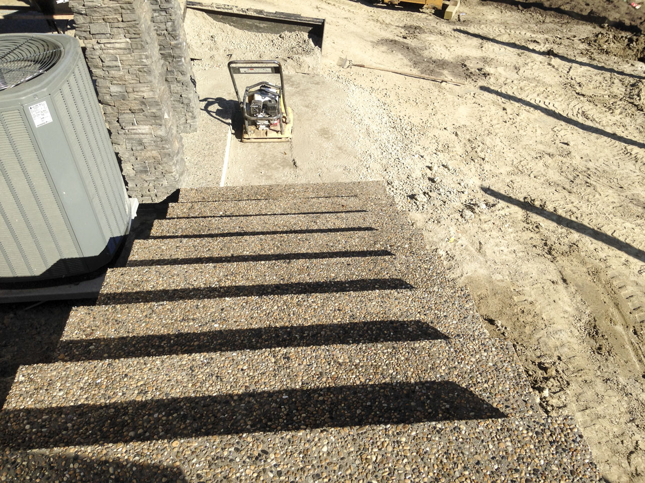 Exposed Aggregate Steps