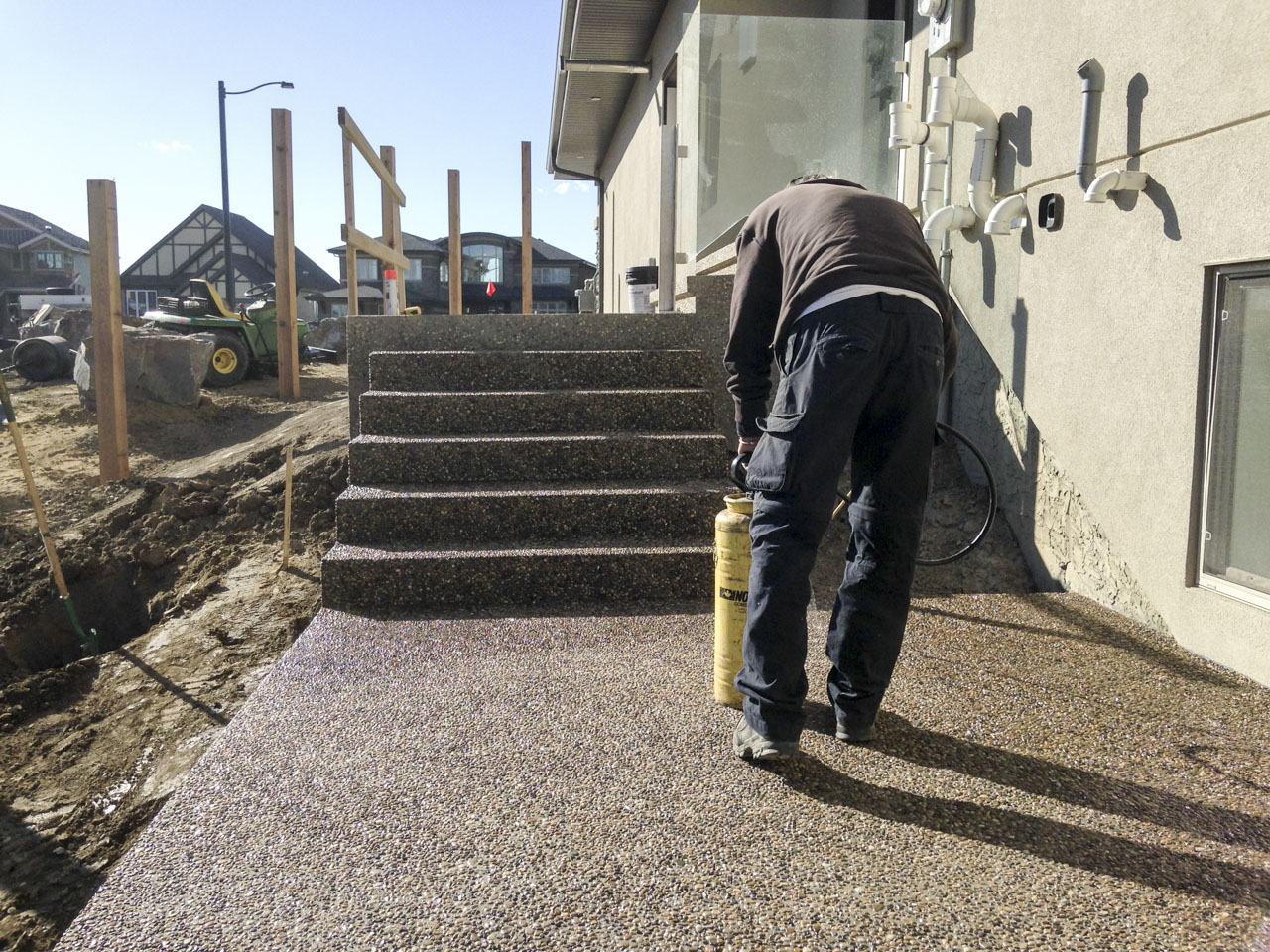 Exposed Aggregate Steps