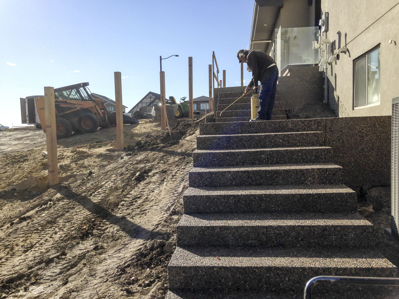 Exposed Aggregate Steps