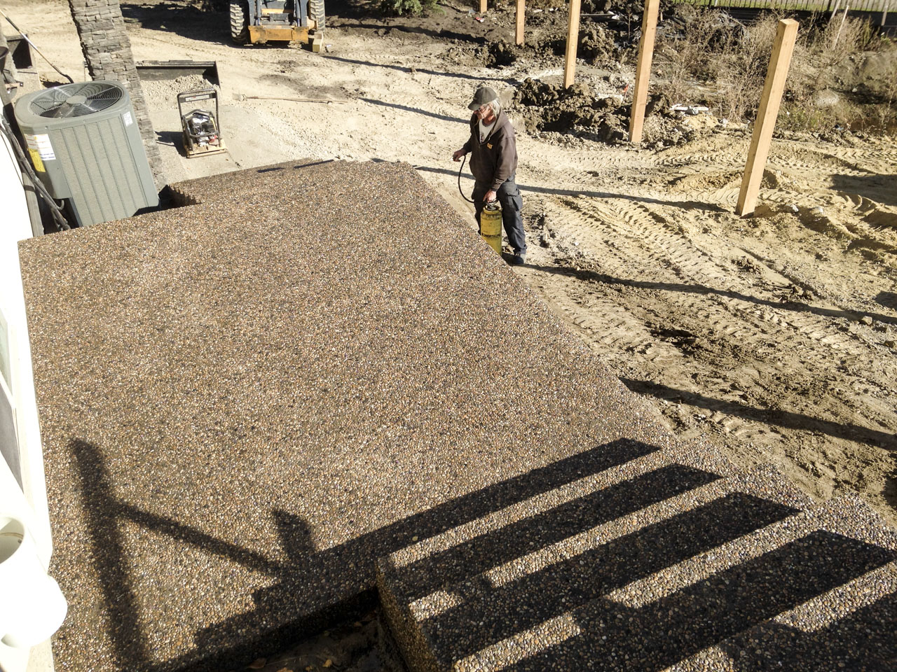 Exposed Aggregate Steps