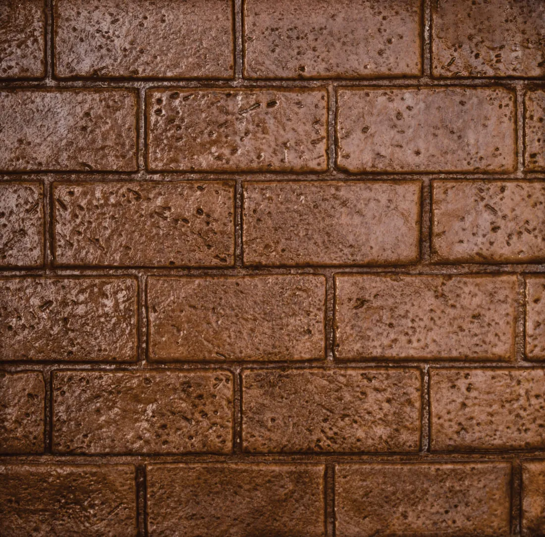 New Brick Running Bond stamped concrete pattern