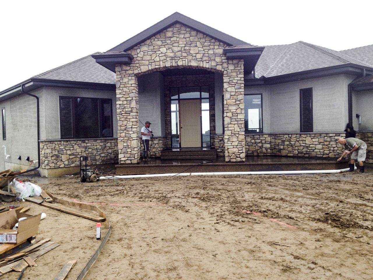 Stamped & Exposed Steps