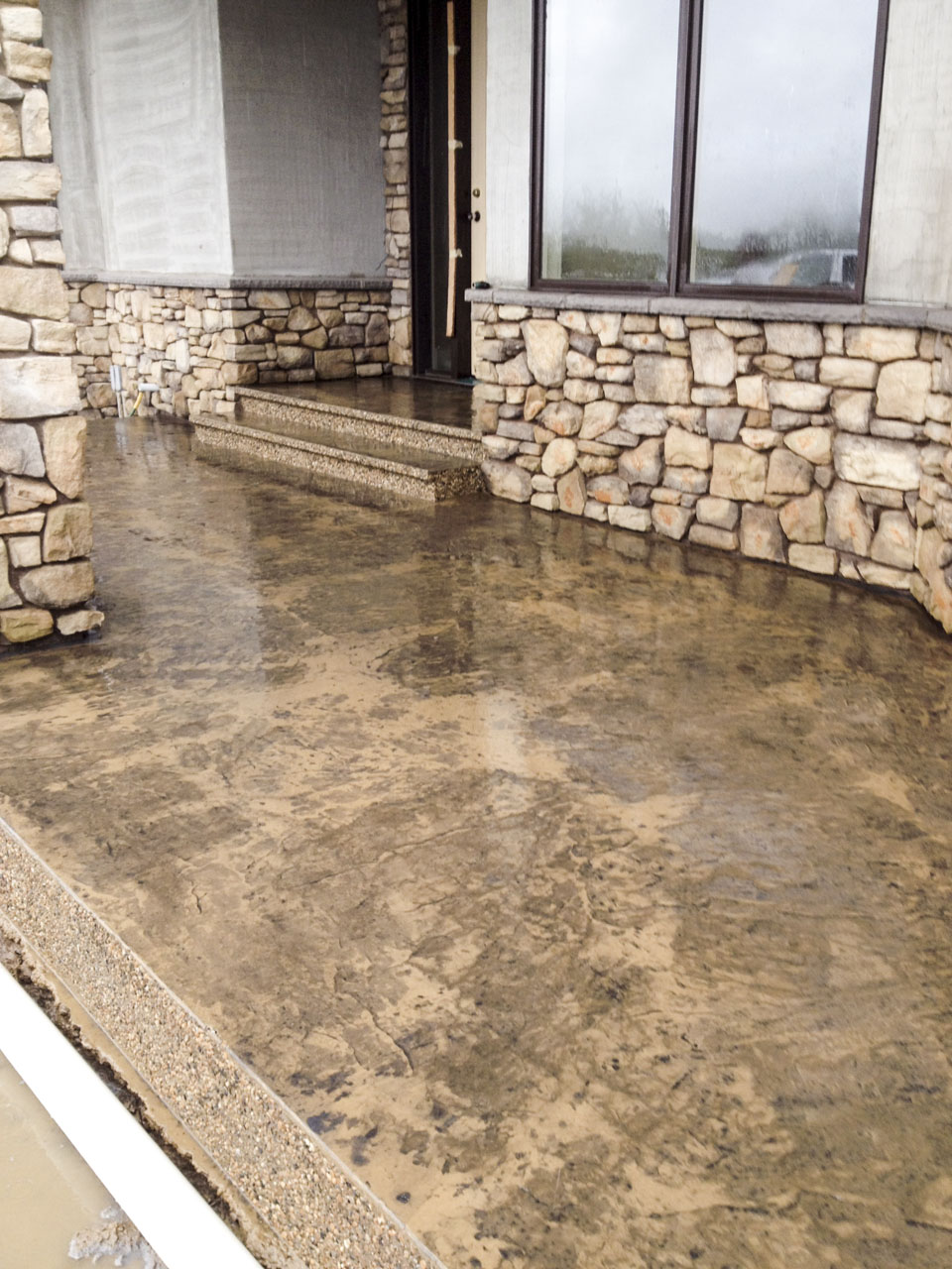 Stamped & Exposed Steps